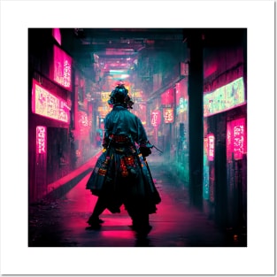 Sagitta - Cyberpunk Samurai Posters and Art